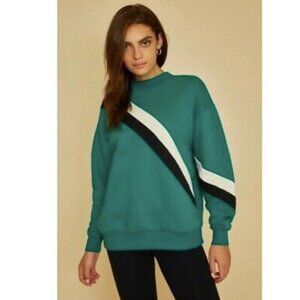 NWT Bandier x Wesley Wooster Striped Sweatshirt‎ Size Small